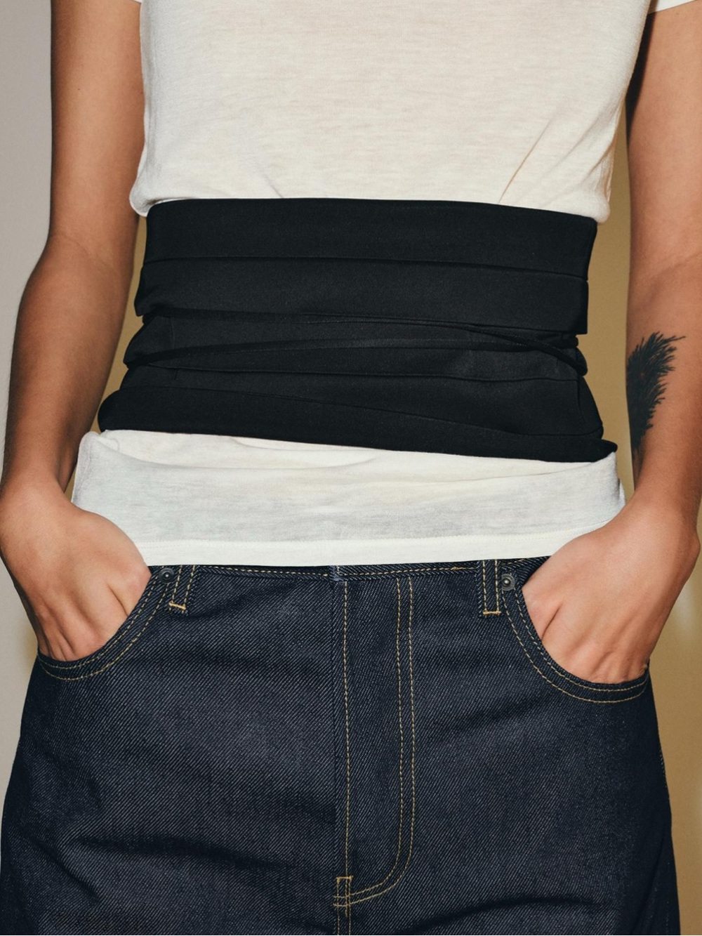 Zara pleated Sash Belt last one